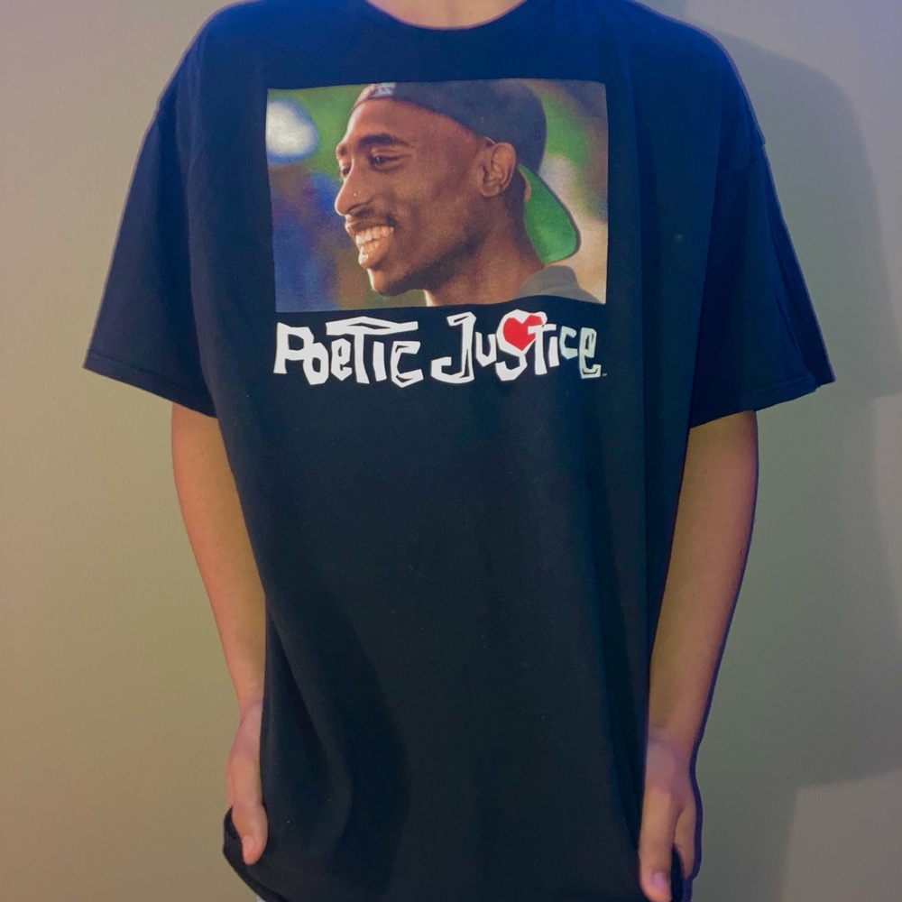 Black poetic justice tee